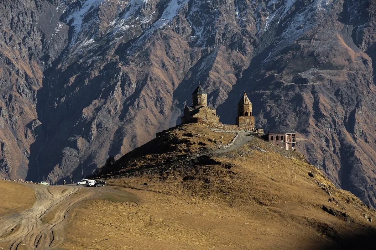 Georgia: Gergeti Trinity Church, Kazbegi
